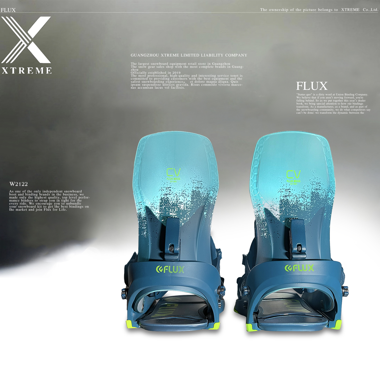 FLUX固定器Flux cv固定器现货2122新款透明背板固定器现货– 四格的滑雪