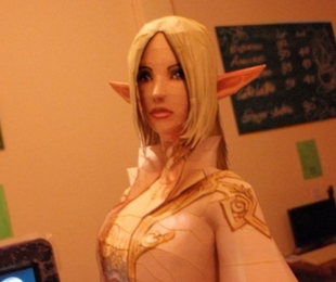 [Hundred Paper Thousand End] Paradise 2 New Lineage II Lineag2 Elf Female Elves -3D Paper Model