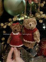 Lala Land Acc/jazelnut Romantic Original Homemade Christmas Atmosphere Teddy Bear Bear Pired Fired подарок