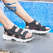Dép thể thao Hongxing Erke đích thực mùa hè nam mới thủy triều ngoài trời thoáng khí nhẹ nam Velcro giày bãi biển - Giày thể thao / sandles