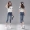 Quần jeans nhung nữ mùa xuân 2019 mới của phụ nữ phiên bản Hàn Quốc của quần skinny bút chì skinny mỏng eo thấp - Quần jean