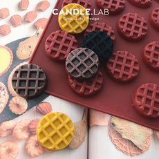 Ароматерапия DIY материалы/инструменты candle.lab | 圆形华夫饼干diy香薰石膏蜡烛扩香石手工硅胶模具17