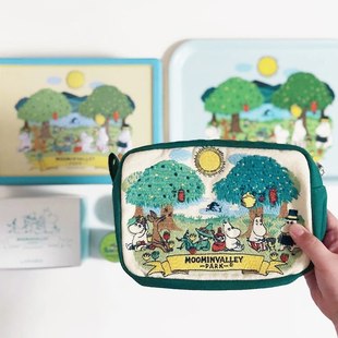 Moomin frog mouth bag Muming Park limited coin purse cosmetic bag storage bag