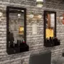 Cửa hàng cắt tóc retro tươi gương theo phong cách nhà cửa cô dâu một mặt đầy đủ đồ nội thất phòng thu treo tường treo tường - Hair Salon / Nội thất làm đẹp máy hấp tóc tại nhà