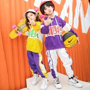 Trang phục khiêu vũ dành cho thiếu nhi Đường phố cho bé trai Áo dài Hip Hop Áo dài tay Thiết lập Tide Girls Jazz Dance Performance