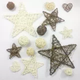 Декоративная ручная декоративная Diy di Veluada Circle Vine Wine Vine Drive Daily Material Pentagonic Hearts