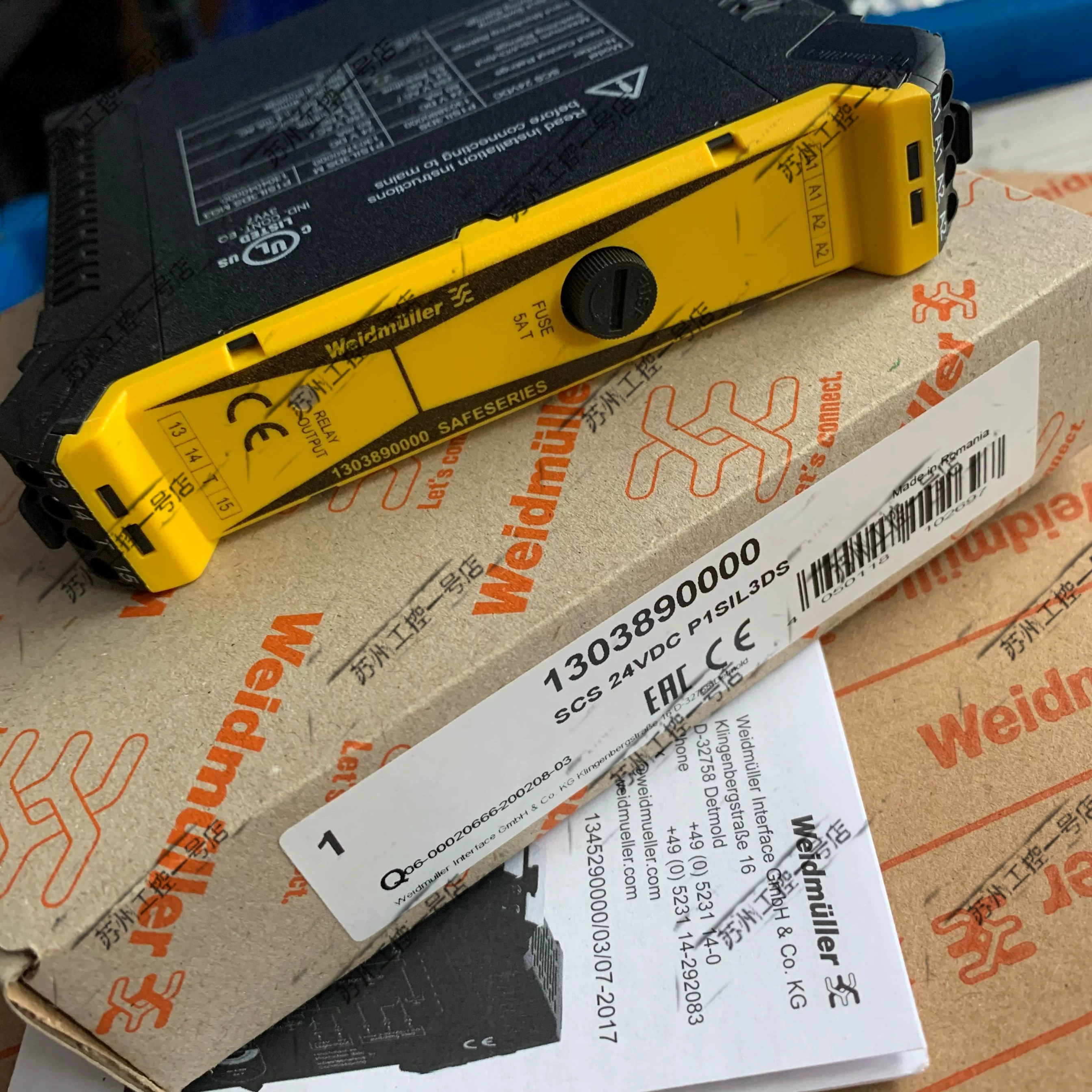 Оригинальный подлинный Wei Demille релей SCS 24VDC P1Sil3DS 1303890000 точка