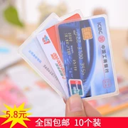 10 Túi bảo vệ bìa truy cập thẻ bus thẻ ngân hàng thiết lập bữa ăn thẻ từ thẻ trong suốt túi sinh viên ID chủ thẻ
