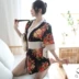 Nhật sexy đồ lót Ice Silk kimono áo choàng tắm sexy quần áo ngủ trong suốt Sao đồng phục đồ lót nóng cám dỗ áo cưới váy đầm