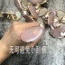 Nhẫn màu Công cụ làm móng tay Nhật Bản nhựa cạnh màu vàng Tấm nhỏ dụng cụ làm móng tay - Công cụ Nail Công cụ Nail