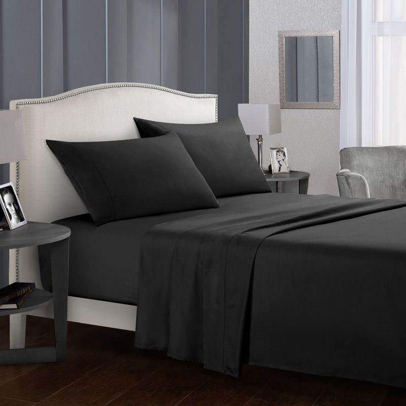 Black2021bedsheetsetsfittedbedsheetsetbeddingcovertwin