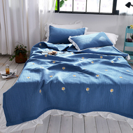 Hàn Quốc phiên bản của cô gái ren giường quilt mỏng bao gồm ba bộ điều hòa không khí trải giường là tấm bông chần thêu mùa hè là