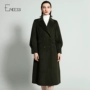 Áo khoác len nữ mùa đông 2018 nguyên bản của Innis trong chiếc áo khoác len hai mặt dài - Áo khoác dài áo khoác da nữ