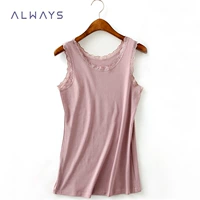 2 cái của phụ nữ ren vest đôi U100% cotton chủ đề vest phụ nữ cộng với phân bón tăng ladies vest áo lót nam trung niên