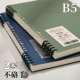 (Обновить толстую бумагу) [2 книги B5 Horizontal Line] Retro Green & Retro Blue