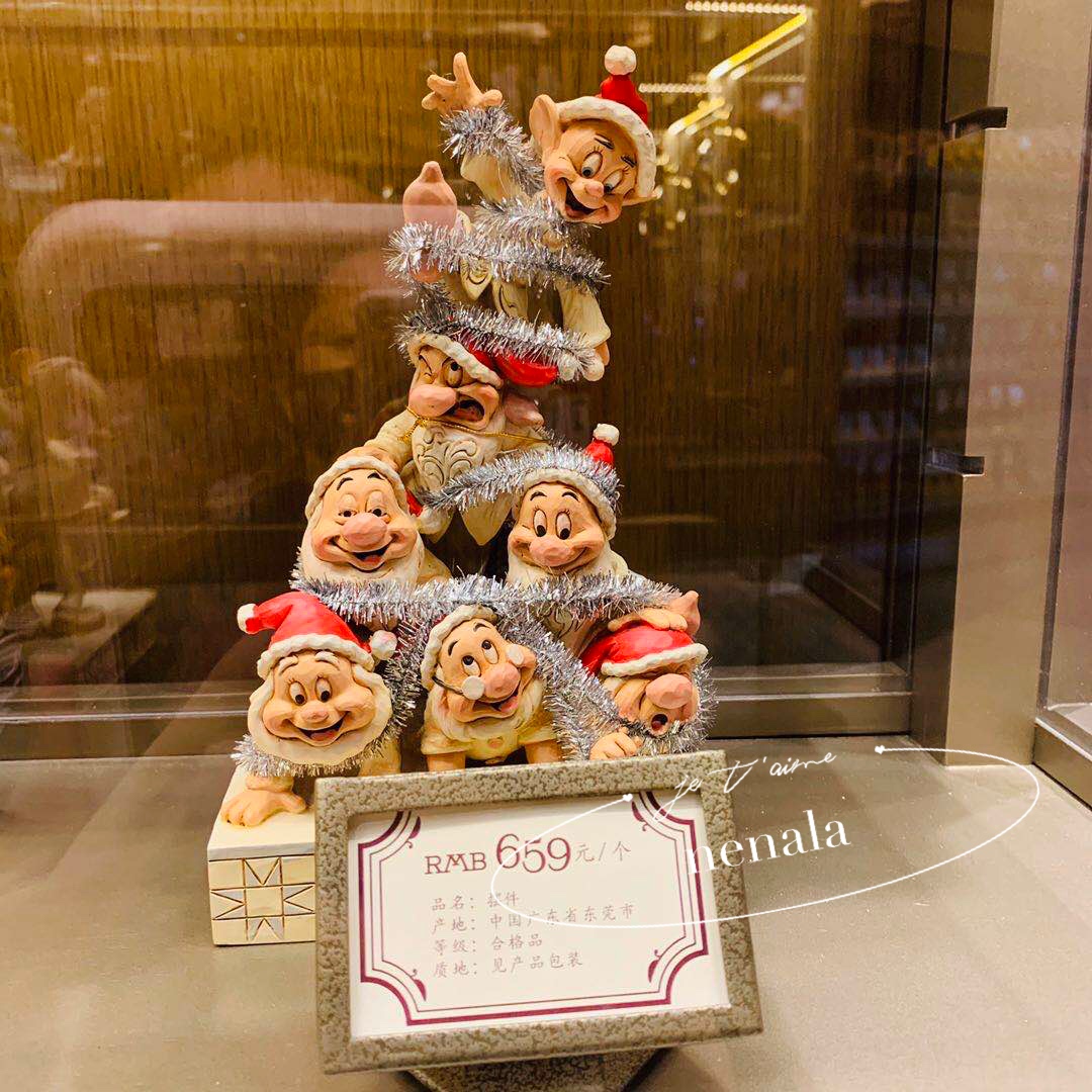 DShanghai Disney Mickey Donald Duck Seven Dwarfs Alice princess image Garage Kit display window Ornaments gift