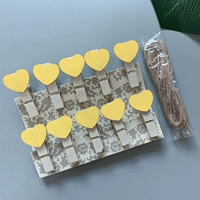 Желтая любовная клипа (10 с конопляной веревкой)