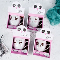 Single Cup Meng Emoticon Отправить подарочную коробку керамической ложки
