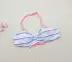 Phong cách Nhật Bản A599-20 cô gái gợi cảm thời trang ống top bikini bikini nóng bỏng phù hợp với quần bơi 4-12Y áo tắm 1 mảnh Bikinis