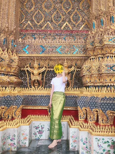 Таиландская тайская юбка для тайской ткани/юбка для цилиндров/база клетки/Путешествие в море Королевское храм Бесплатная доставка