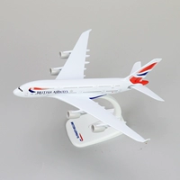 Mô hình máy bay hợp kim rắn 380 Quà tặng hàng không của Anh quà tặng máy bay mô phỏng tĩnh A380 1:40 máy múc trẻ em