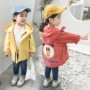 Áo khoác bé gái gió 2019 mùa thu mới bé gái bé phiên bản Hàn Quốc của mùa xuân và mùa thu dài của mùa xuân và mùa thu trẻ em - Áo khoác shop quần áo trẻ em