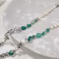 Смешанное ретро ожерелье из жемчуга подходит для мужчин и женщин, 2 карат