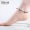 Suyan sterling bạc vòng đeo tay nữ khí chất đơn giản pha lê hoang dã dệt vòng tay sinh viên Nhật Bản và Hàn Quốc vòng chân gợi cảm sản phẩm mới - Vòng chân vòng chân cho nữ