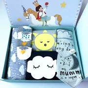 Mùa xuân và mùa hè hộp quà tặng em bé sinh ra bộ hộp dài tay áo cotton cung cấp quà tặng tuổi trăng tròn