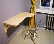 Bàn gỗ treo tường vững chắc gấp bàn treo tường cố định tường máy tính bàn góc tường hình bàn bàn bếp tường bàn - Bàn