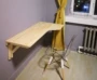 Bàn gỗ treo tường vững chắc gấp bàn treo tường cố định tường máy tính bàn góc tường hình bàn bàn bếp tường bàn - Bàn bàn để laptop