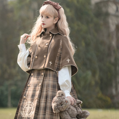 taobao agent Genuine dress, demi-season trench coat, Lolita OP, Lolita style, long sleeve