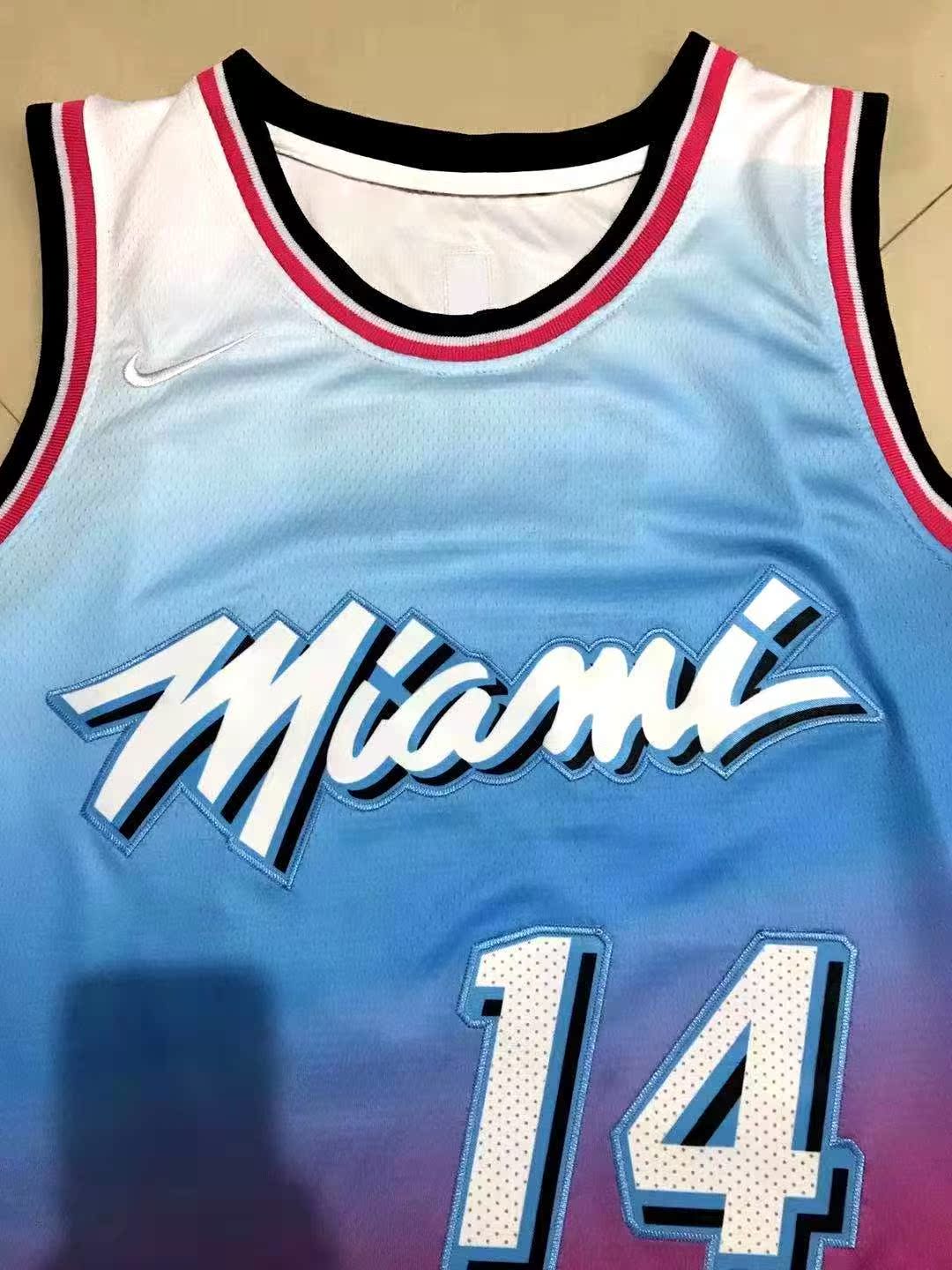 Heat's New 14 City VersionThe heat No. 3 Wade Jersey men and women Basketball clothes No.22 Butler Jersey City Edition Basketball clothes vest