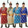 Mông cổ quần áo nam Mông Cổ gown dành cho người lớn satin dài Mông Cổ trang phục của nam giới trang phục múa quốc gia quần áo thể thao nam