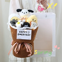 Коричневая бархатная модель*коричневая