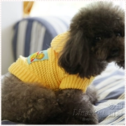 Avery Little Lion áo len thú cưng trang trí Teddy chó con VIP áo len chó con quần áo chó mùa xuân và quần áo mùa thu - Quần áo & phụ kiện thú cưng