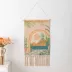 kệ để bàn Bắc Âu dệt tay tua rua cấp Bohemian trang trí treo canvas nghệ thuật nền phòng ngủ B & B treo tường mặt dây chuyền giá sách đẹp Kệ