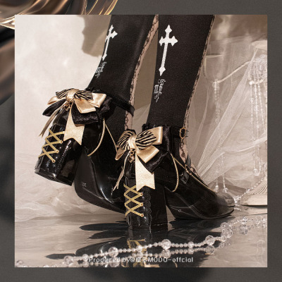 taobao agent Spot 丨 Golden Dream 丨 Modo Modo Original Lolita high -heeled shoe intersection straps gorgeous LO shoes