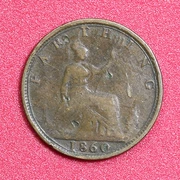 Xintiandi: Đồng xu Anh 1 đồng 1860 mới của Pháp 20 mm, A30-01