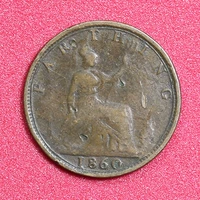 Xintiandi: Đồng xu Anh 1 đồng 1860 mới của Pháp 20 mm, A30-01 tiền cổ trung quốc