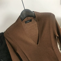 Qiao Qiao du Модель дизайна дома итальянская импортная шерстяная пряжа v -neck