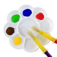 10 mắt mận hoa ngón tay bảng màu mẫu giáo trẻ em sơn bằng bột màu nguồn cung cấp nghệ thuật bảng màu bút lông màu