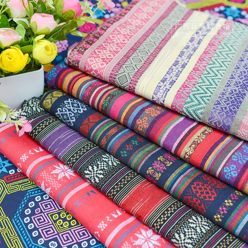 Чжуан традиционная ткань ткань Zhuangjin ткани национальный стиль цветок Zhuan