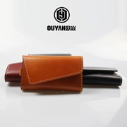 Ouyi handmade túi da nam đa chức năng khóa thắt lưng túi khóa công suất lớn túi chìa khóa túi retro gói - Trường hợp chính