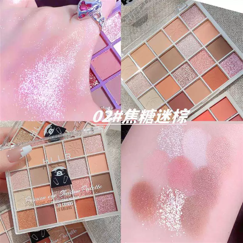 20 -color tea caramel Eye shadow Gliter for shadow