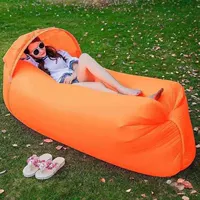 Ленивый человек новая коллекция Надувные надувные диван -портативные воздушные кровати сеть красный Blowing Bag Lunch Break Break Simple Beding Pillow