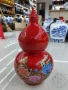 Jingdezhen bình gốm sứ đỏ Trung Quốc bình bầu bình sứ có nắp thủ công đồ trang sức A - Vase / Bồn hoa & Kệ những bình hoa đẹp