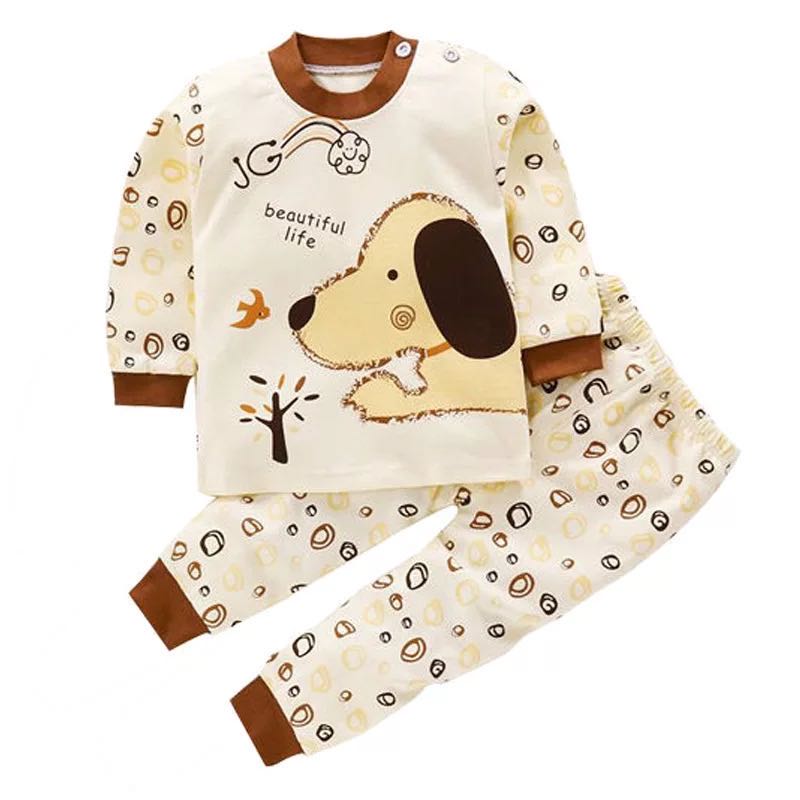 Yellow Dog6 Months 7 Baby girl One baby Autumn trousers Autumn clothes suit 0 One 1-2-3 year winter Korean version tide pure cotton clothes virgin boy