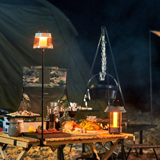 Держатель напольный светильник 韩国claymore户外露营灯杆便携折叠高度可调摄影营地灯架风扇支架