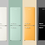 Tủ lạnh retro siêu mỏng màu sắc xanh vàng đen trắng thời trang dễ thương cửa đôi nhỏ EUNA/UNO BCD-150R